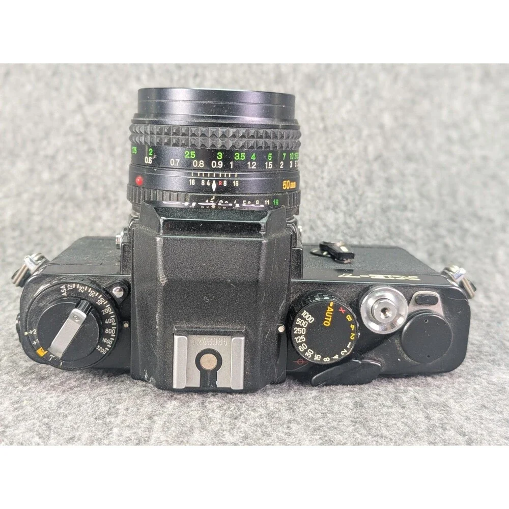 Minolta XE-7 35mm SLR Film Camera MD Rokkor-X 50mm f/1.7 VTG Japan Parts READ